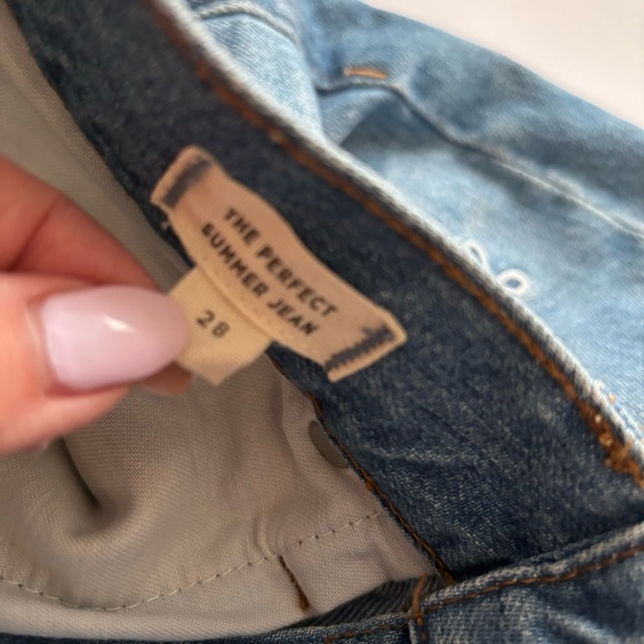 Madewell High Rise The Perfect Summer Straight Leg Jeans Daisy 🌼 Edition - Picture 7 of 11